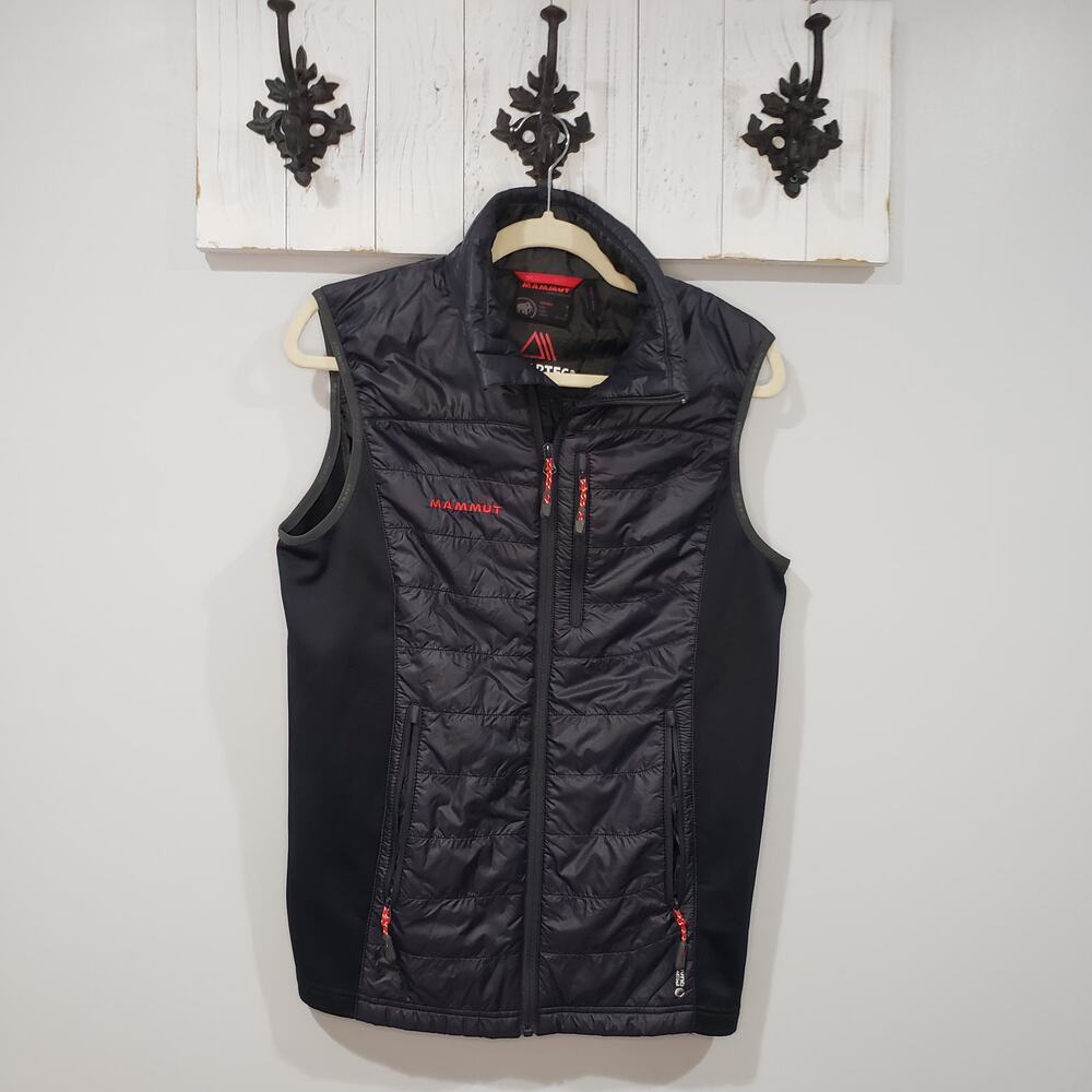 Mammut Guye Vest Men’s S Black Polartec Alpha Insulated Hybrid Hiking Outdoor